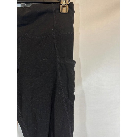 Athleta Womens Black Mesh Running Gym Full Length Leggings Size M. D47 - Picture 2 of 8